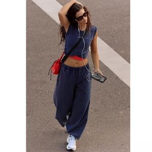 Free People Movement Hot Shot Crossover Set Color Midnight Navy XS NWT